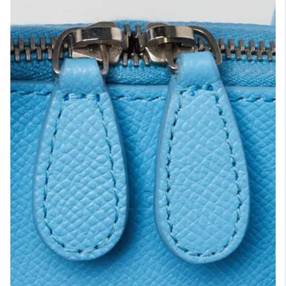 XXS Light Blue Pebbled Balenciaga Logo CrossBody bag - Picture 15 of 16